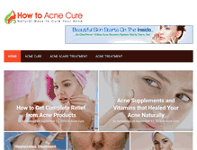Tablet Screenshot of howtoacnecure.com